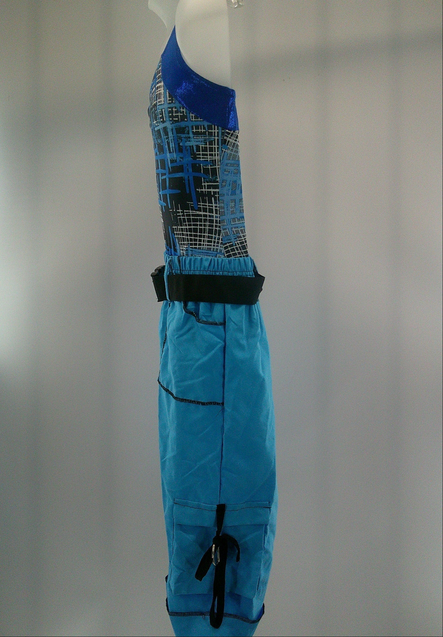 Pre-Owned Costume Hip Hop Large Child Blue A Wish Come True 12709 2 pc Metallic Jazz tap Clogging )