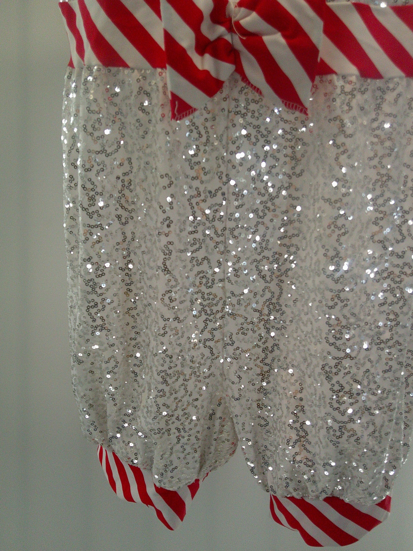 Pre-Owned Costume Jazz XXL Child White ArtStone 26004 Romper Snowman Sequin Tap Musical Theater