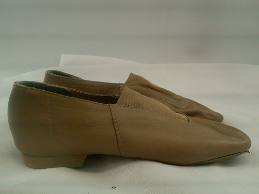 Pre-Owned Jazz Shoes Dancing Fair Big Kid 1.5M Top Elastic Leather Slip On