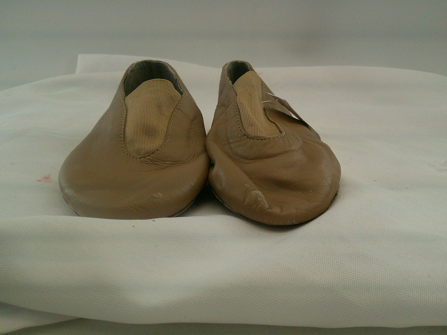 Pre-Owned Jazz Shoes Dancing Fair Big Kid 1.5M Top Elastic Leather Slip On
