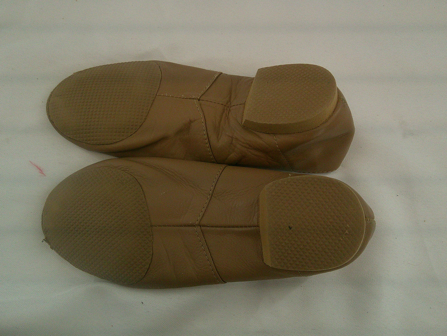 Pre-Owned Jazz Shoes Dancing Fair Big Kid 1.5M Top Elastic Leather Slip On
