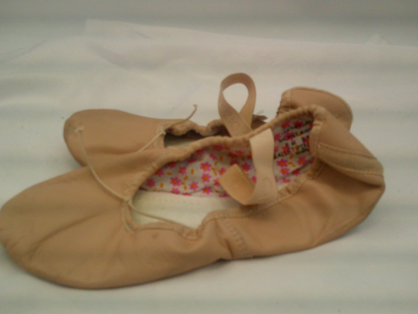 Pre-Owned Ballet Shoes Pink Capezio 205 Adult 8M Leather Single Strap Full Sole