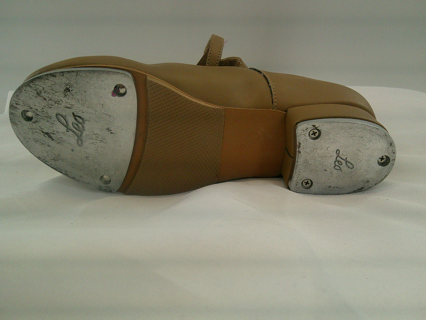 Pre-Owned Tap Shoes Leo's Girl's 5M Mary Jane Leather Easy Strap