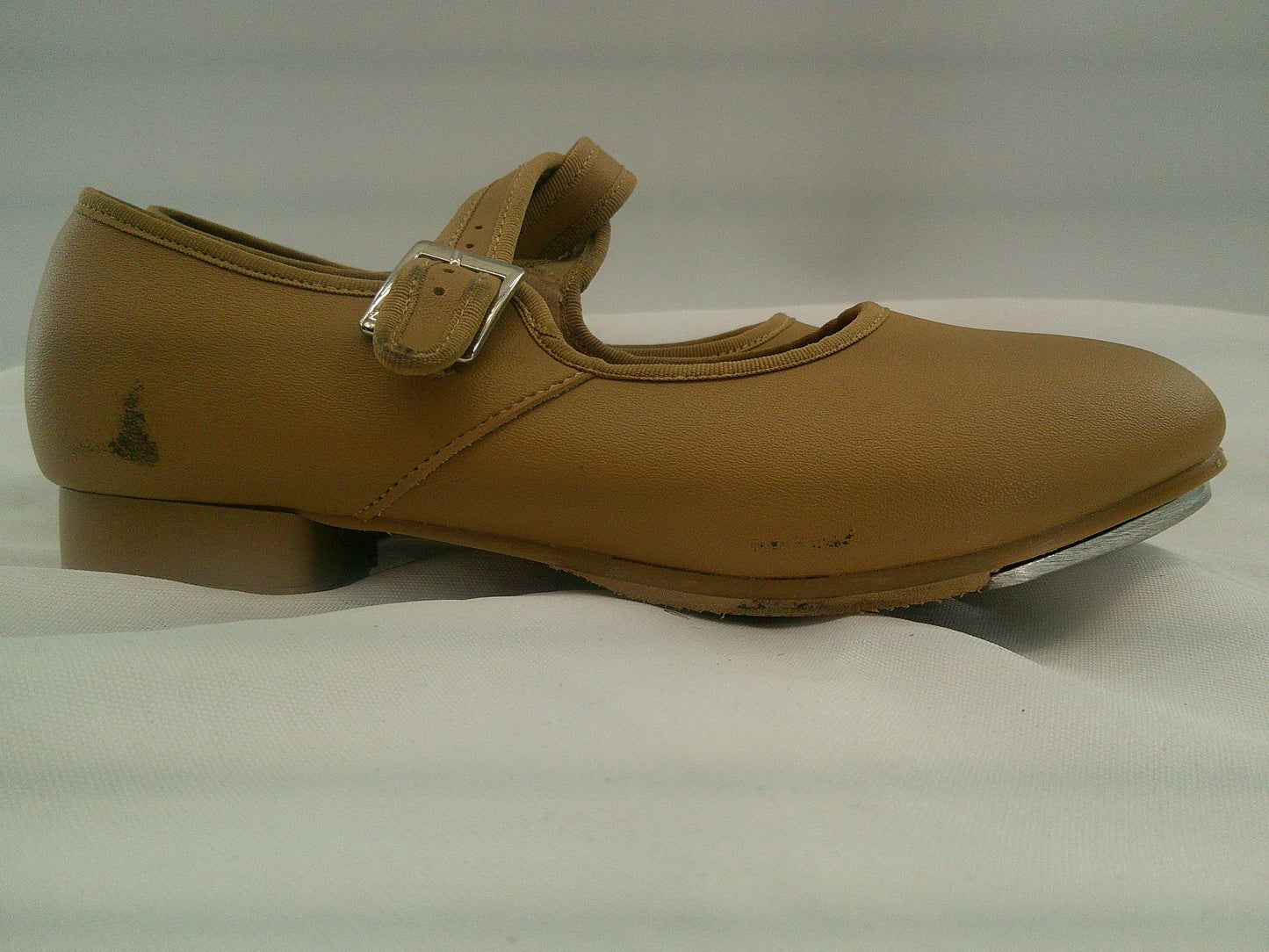 Pre-Owned Tap Shoes Girl's 4M Mary Jane Leather Easy Strap No Buckle
