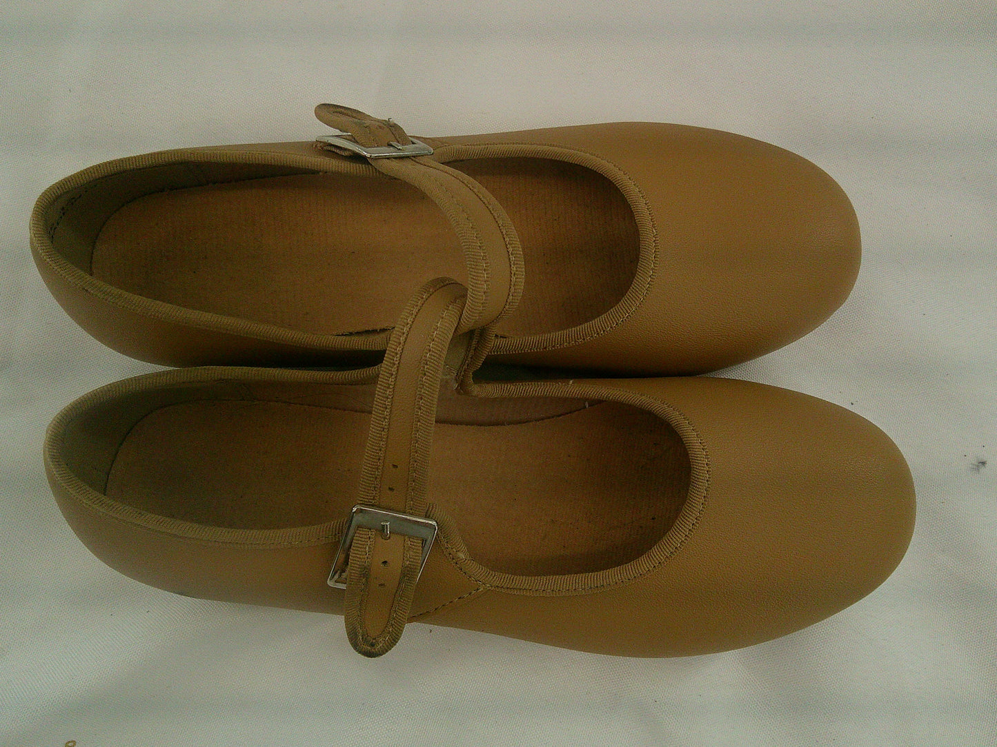 Pre-Owned Tap Shoes Girl's 4M Mary Jane Leather Easy Strap No Buckle