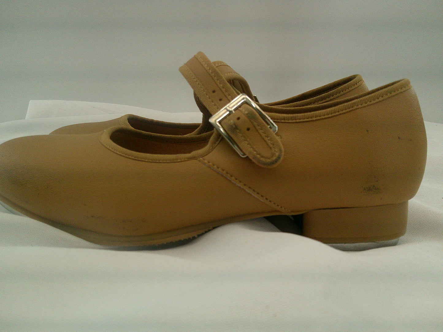 Pre-Owned Tap Shoes Girl's 4M Mary Jane Leather Easy Strap No Buckle