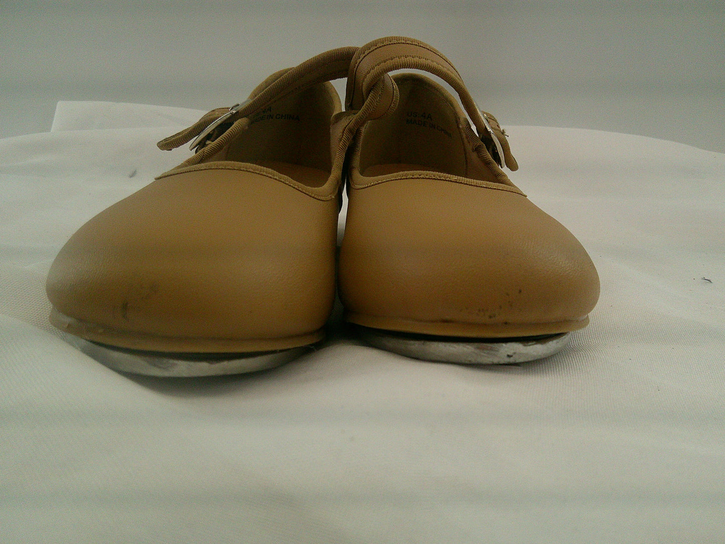 Pre-Owned Tap Shoes Girl's 4M Mary Jane Leather Easy Strap No Buckle