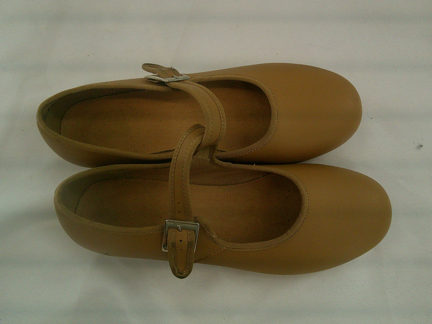 Pre-Owned Tap Shoes Girl's 4M Mary Jane Leather Easy Strap No Buckle