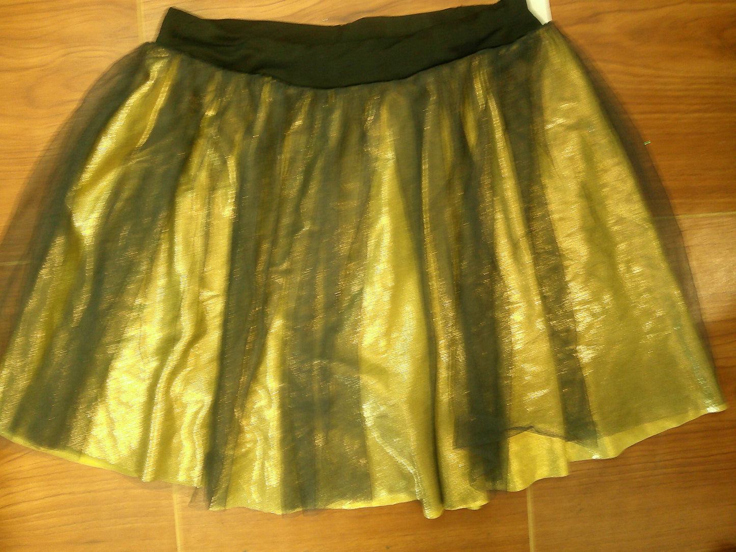 Pre-Owned Skirt Gold Black MA Curtain Call J5113 Jazz Tap