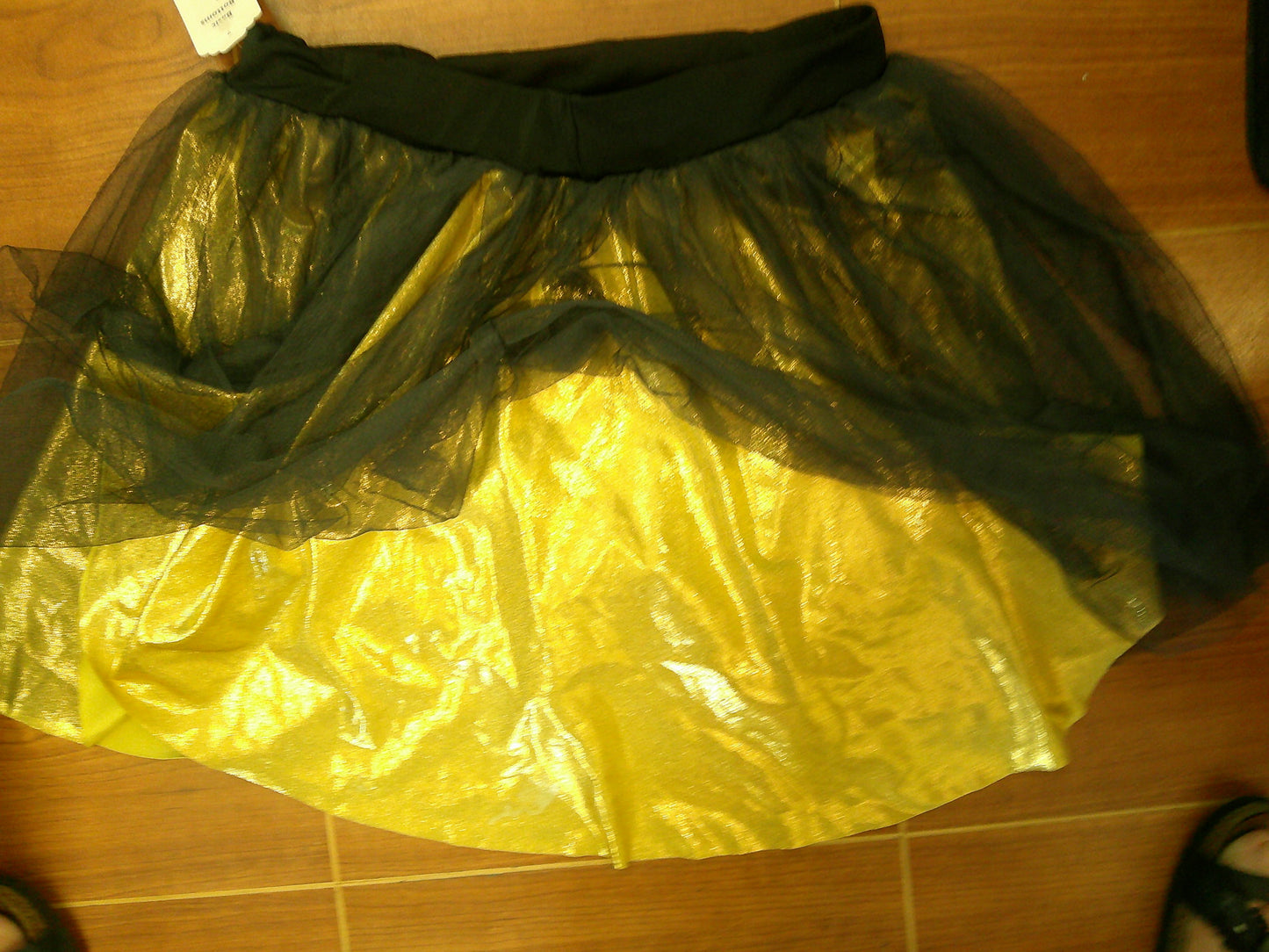 Pre-Owned Skirt Gold Black MA Curtain Call J5113 Jazz Tap