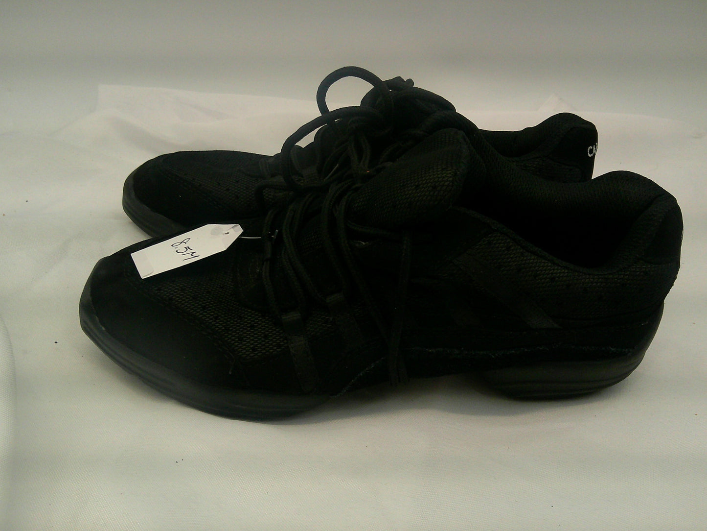 Pre-Owned Hip Hop Shoes Capezio Adult 8.5M Sneakers Leather Lace Up Split Sole