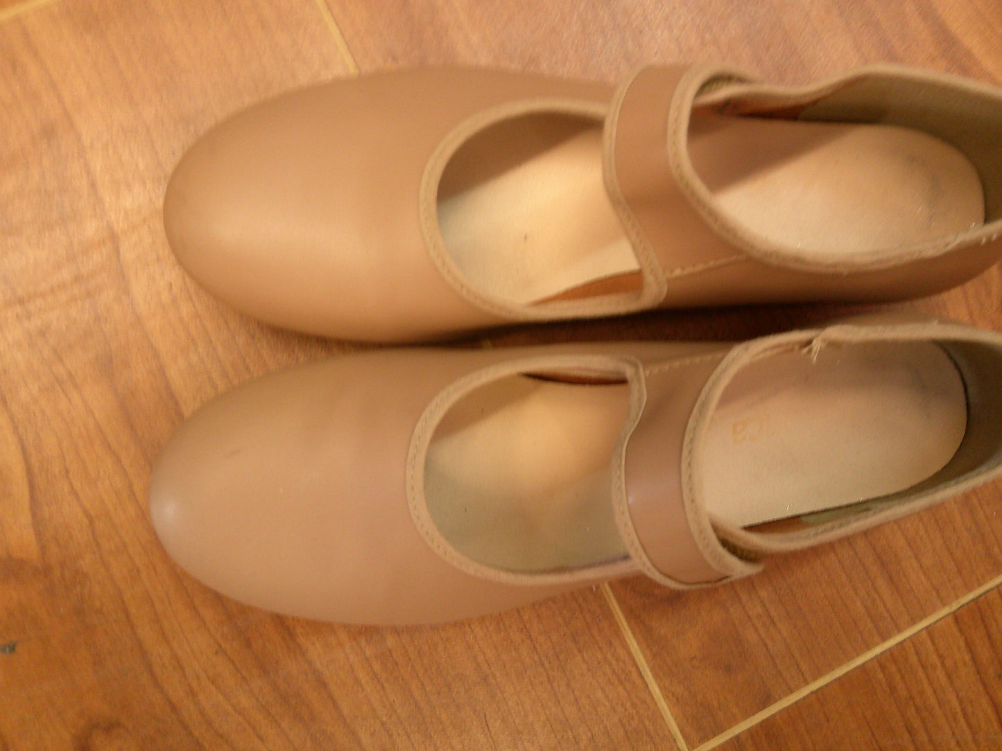 Pre-Owned Tap Shoes SoDanca Adult 7 Mary Jane Leather Loop Strap