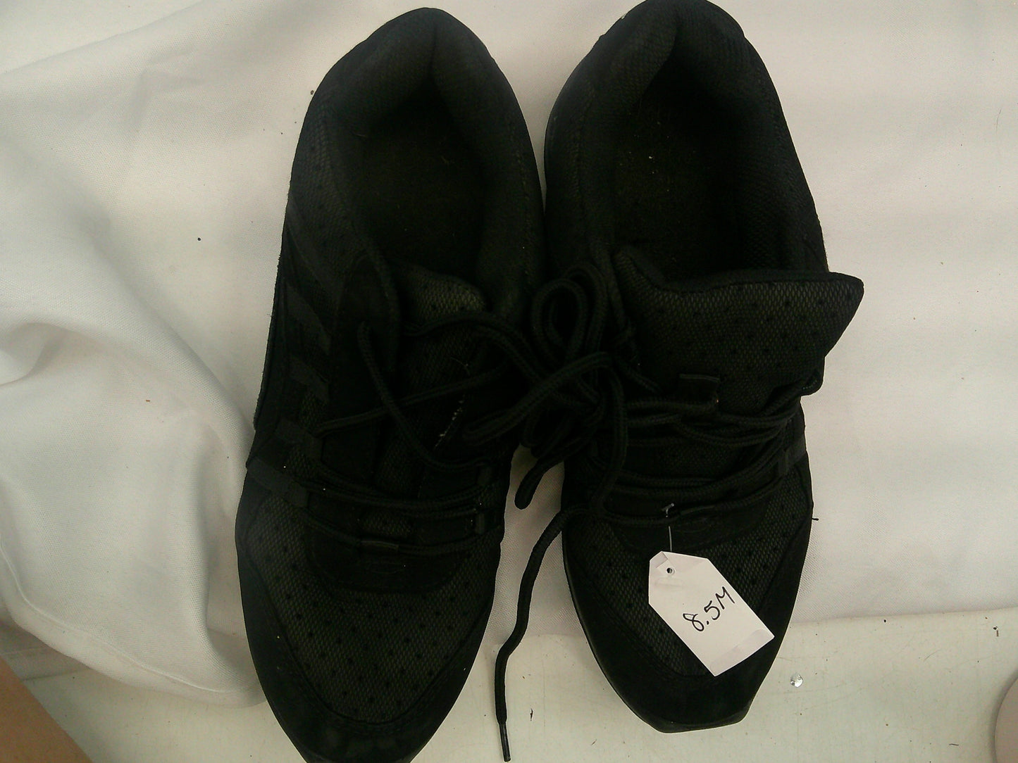 Pre-Owned Hip Hop Shoes Capezio Adult 8.5M Sneakers Leather Lace Up Split Sole