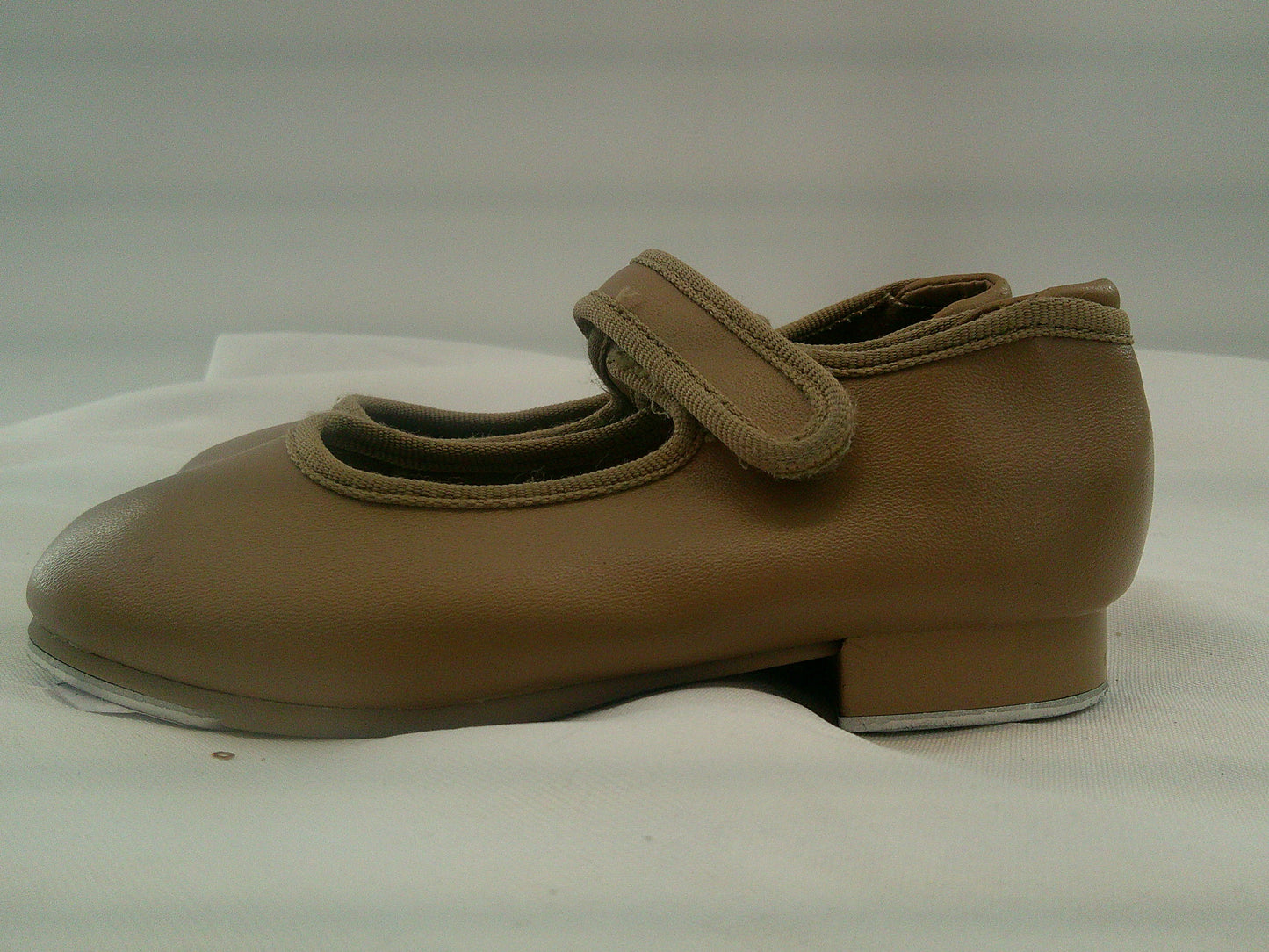 Pre-Owned Tap Shoes Danshuz 534 Toddler 9.5M Tan Mary Jane Leather No Buckle