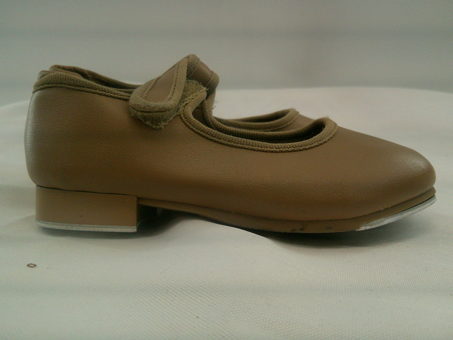 Pre-Owned Tap Shoes Danshuz 534 Toddler 9.5M Tan Mary Jane Leather No Buckle