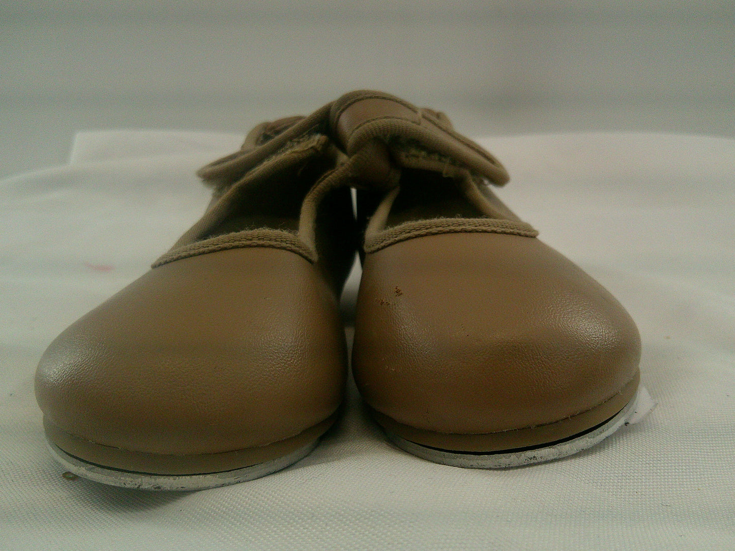 Pre-Owned Tap Shoes Danshuz 534 Toddler 9.5M Tan Mary Jane Leather No Buckle