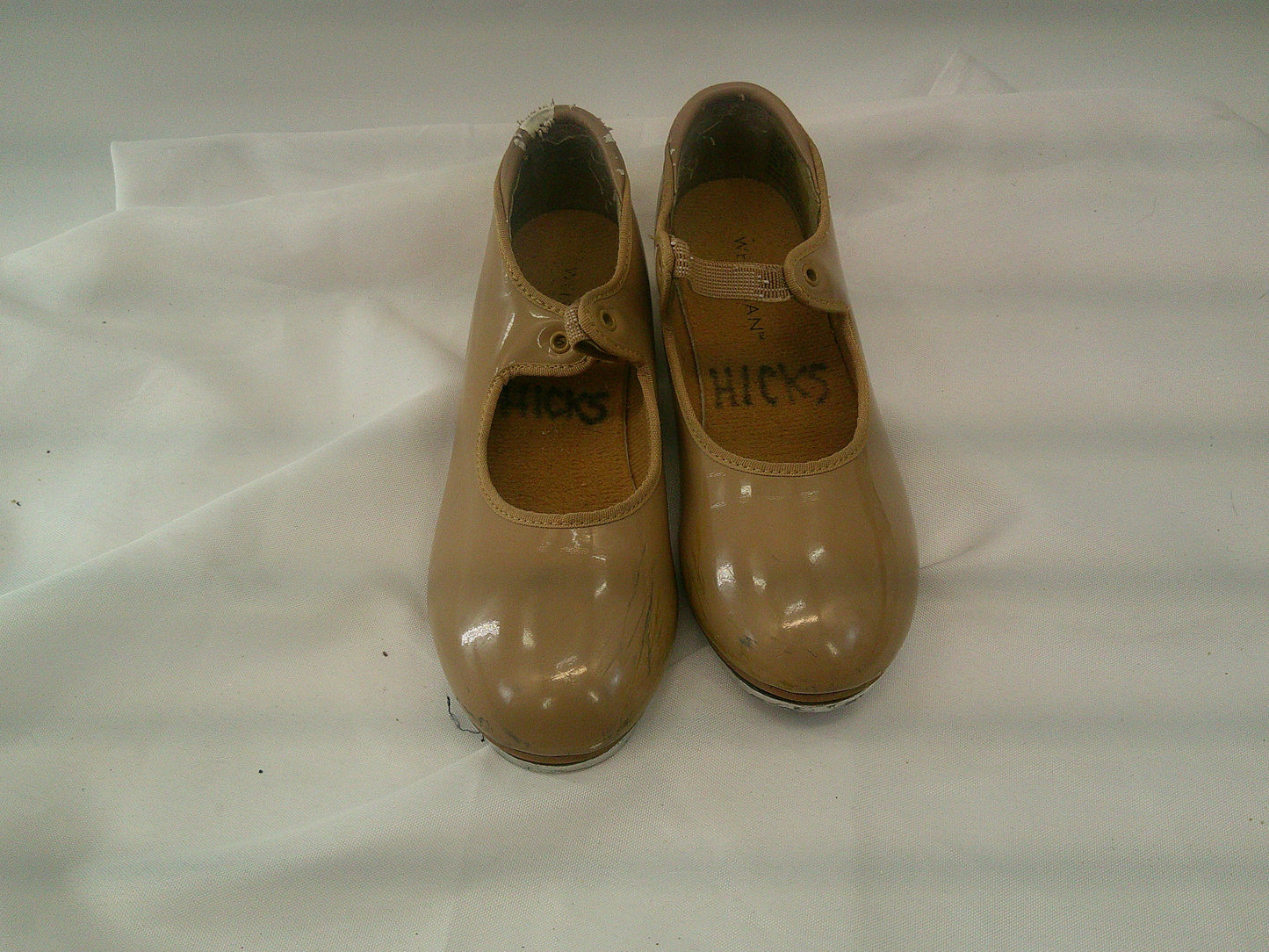 Pre-Owned Shoes Weissman Girl's 5M Tan Tyette Leather Elastic
