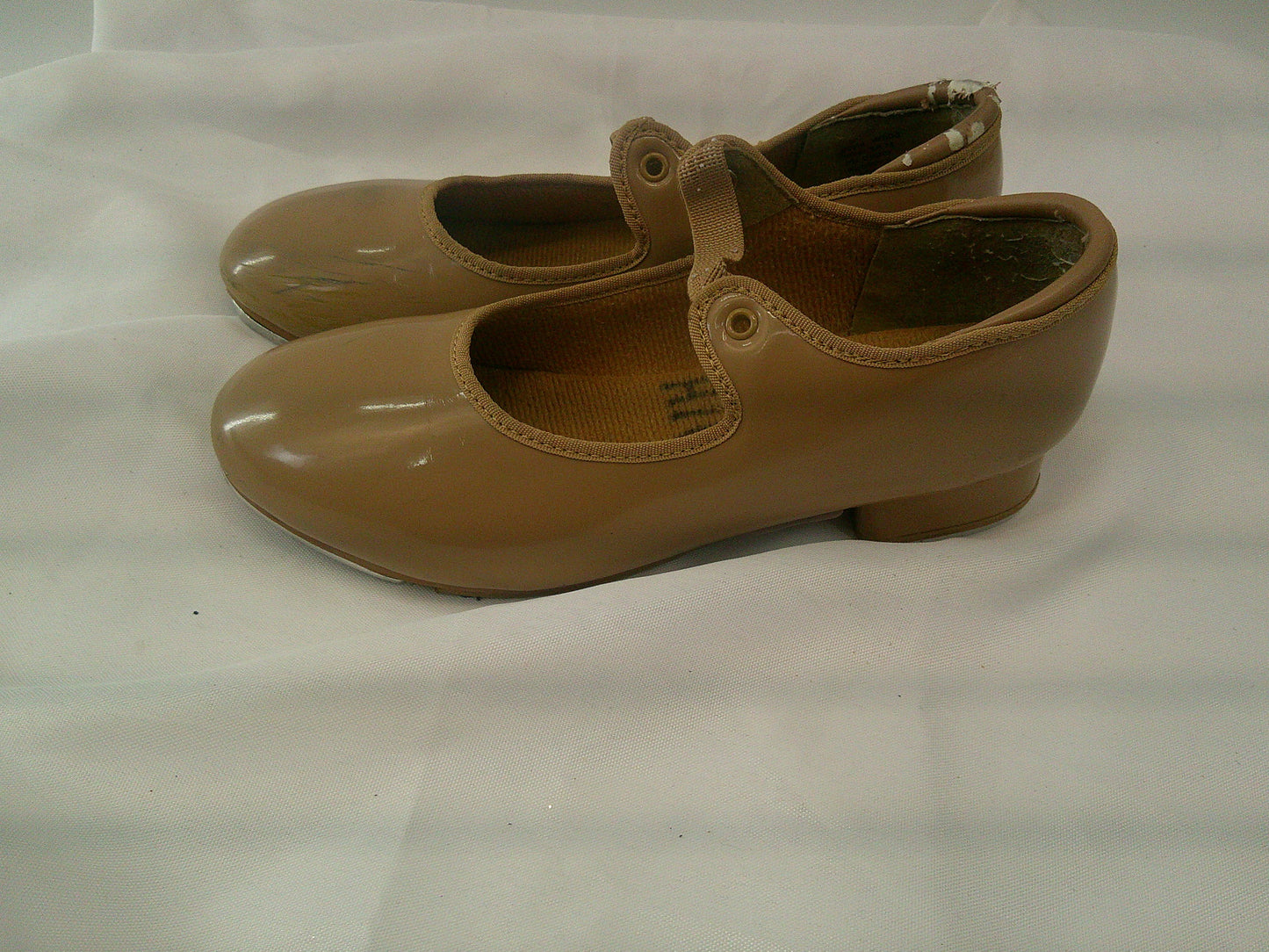 Pre-Owned Shoes Weissman Girl's 5M Tan Tyette Leather Elastic