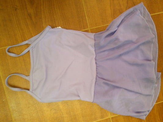 Pre-Owned Leotard Dress Balera Small Child Lavender Bow Back D10047 Ballet Tap