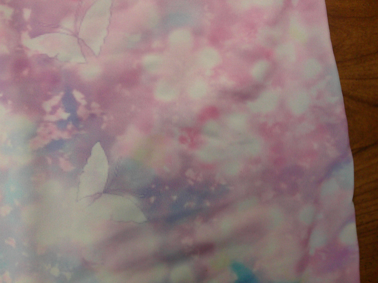 Pre-Owned Gymnastics Leotard Medium Child Buttefly Print Biketard Acro Jazz
