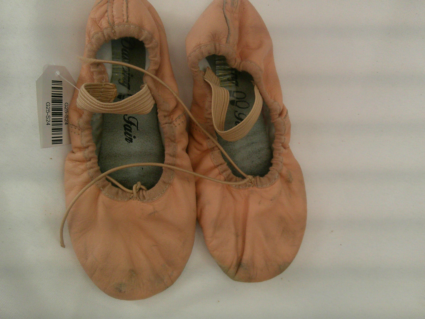 Pre-Owned Ballet Shoes Dancing Fair Big Kids 1C Leather Full Sole