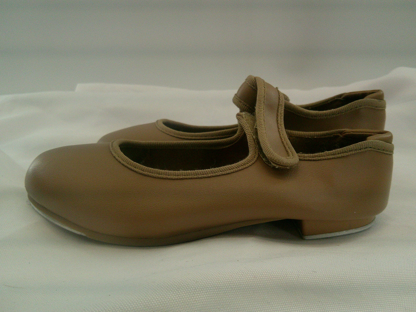 Pre-Owned Tap Shoes Danshuz 534 Toddler 13.5M Tan Mary Jane Easy Strap
