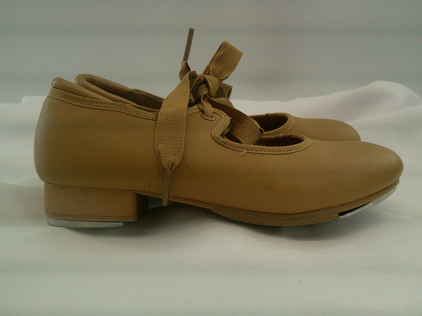 Pre-Owned Buck Clogging Shoes Steven Stompers Kids 2M Oxford Leather Split Sole