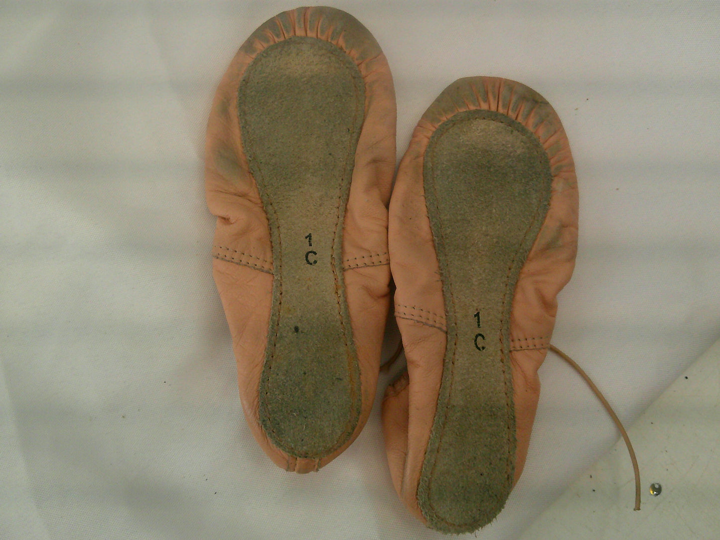 Pre-Owned Ballet Shoes Dancing Fair Big Kids 1C Leather Full Sole