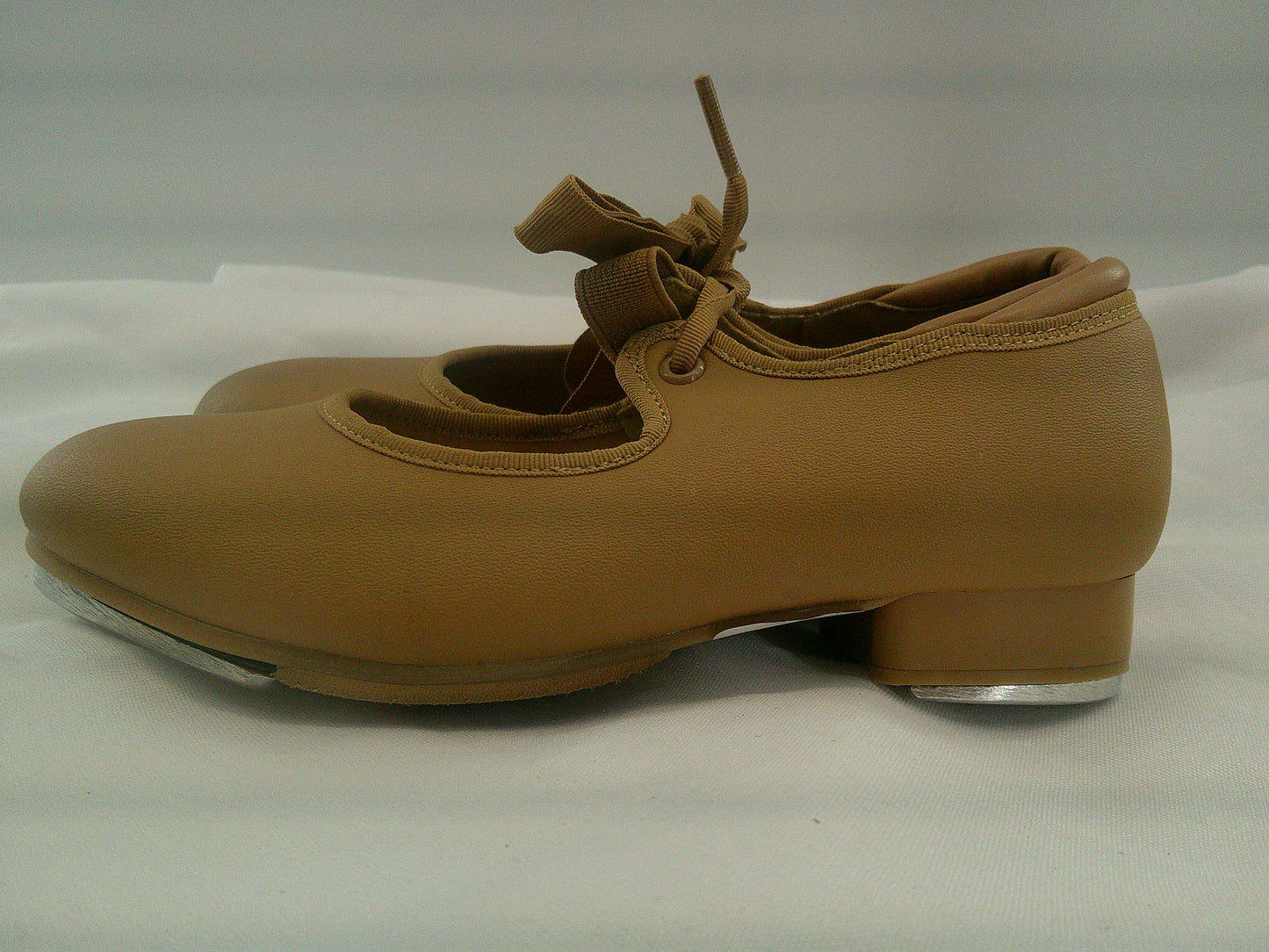 Pre-Owned Buck Clogging Shoes Steven Stompers Kids 2M Oxford Leather Split Sole
