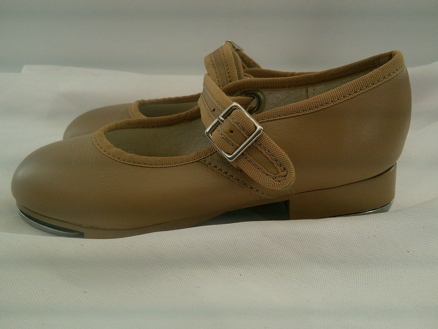 Pre-Owned Tap Shoes Capezio Kids 10M Mary Jane Leather Easy Strap