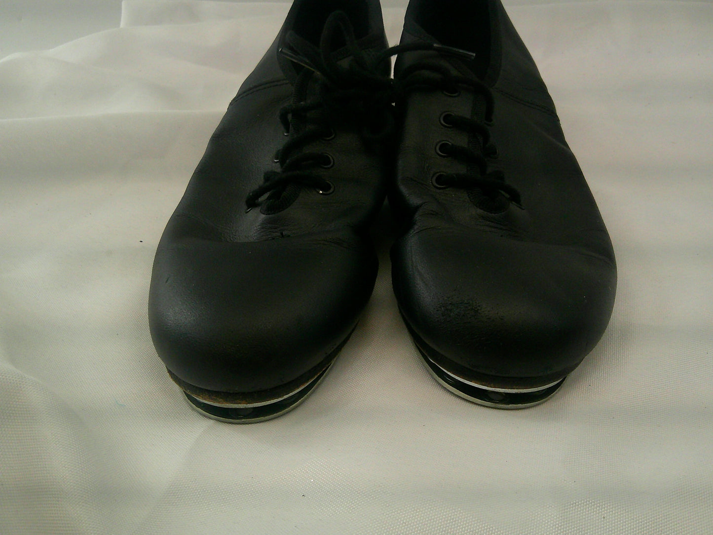 Pre-Owned Buck Clogging Shoes Steven Stompers Womens 7.5M Oxford Leather Split Sole