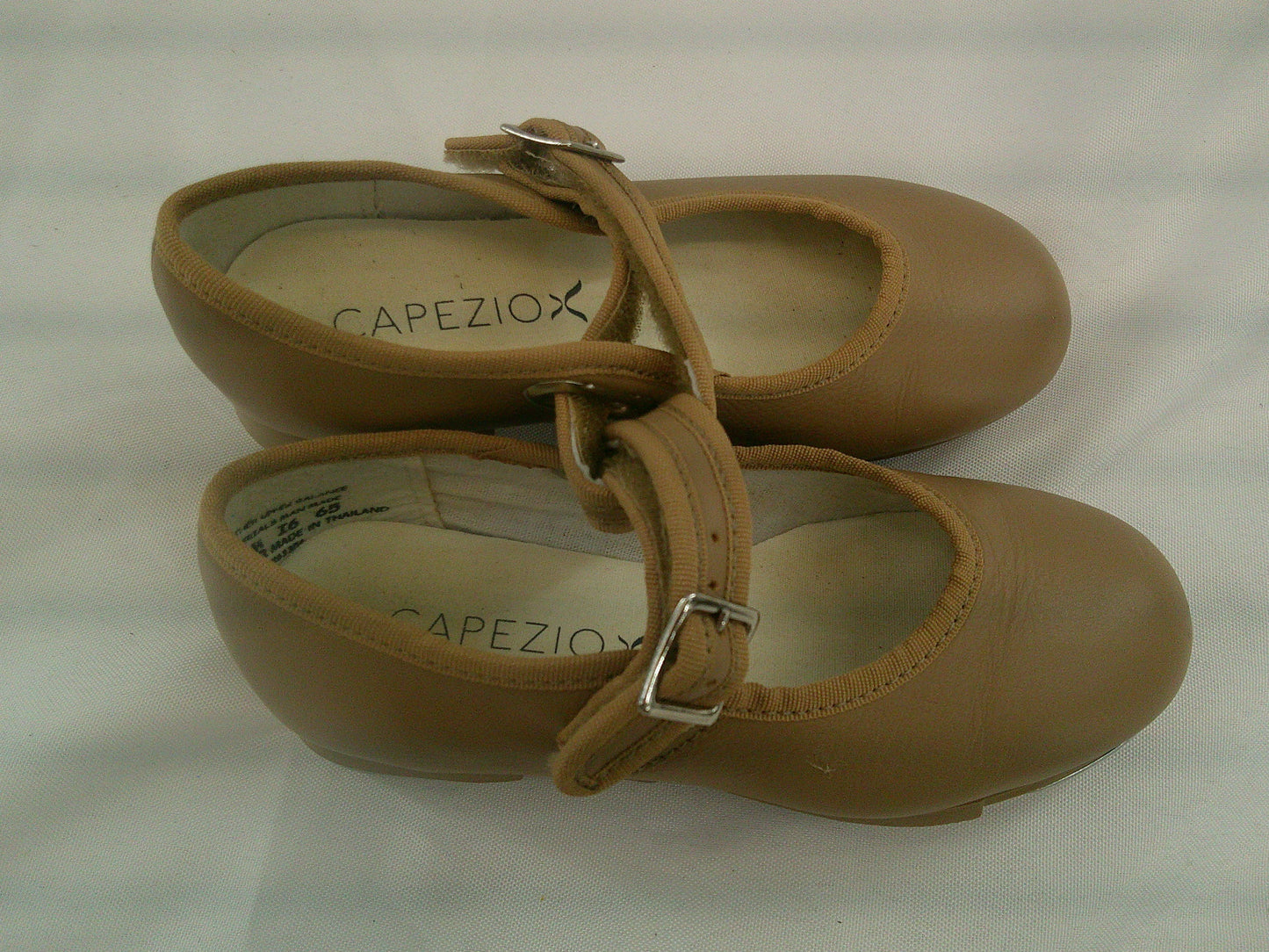 Pre-Owned Tap Shoes Capezio Kids 10M Mary Jane Leather Easy Strap
