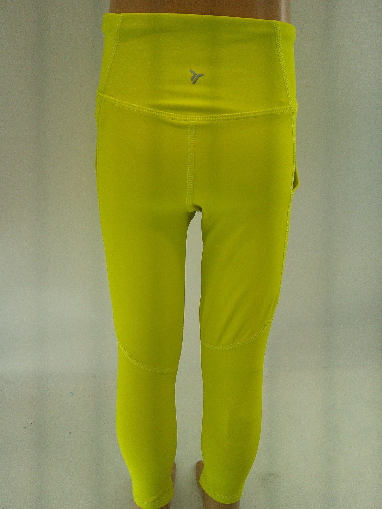 Pre-Owned Leggings Old Navy XS Child 5 Highlighter Yellow Lycra