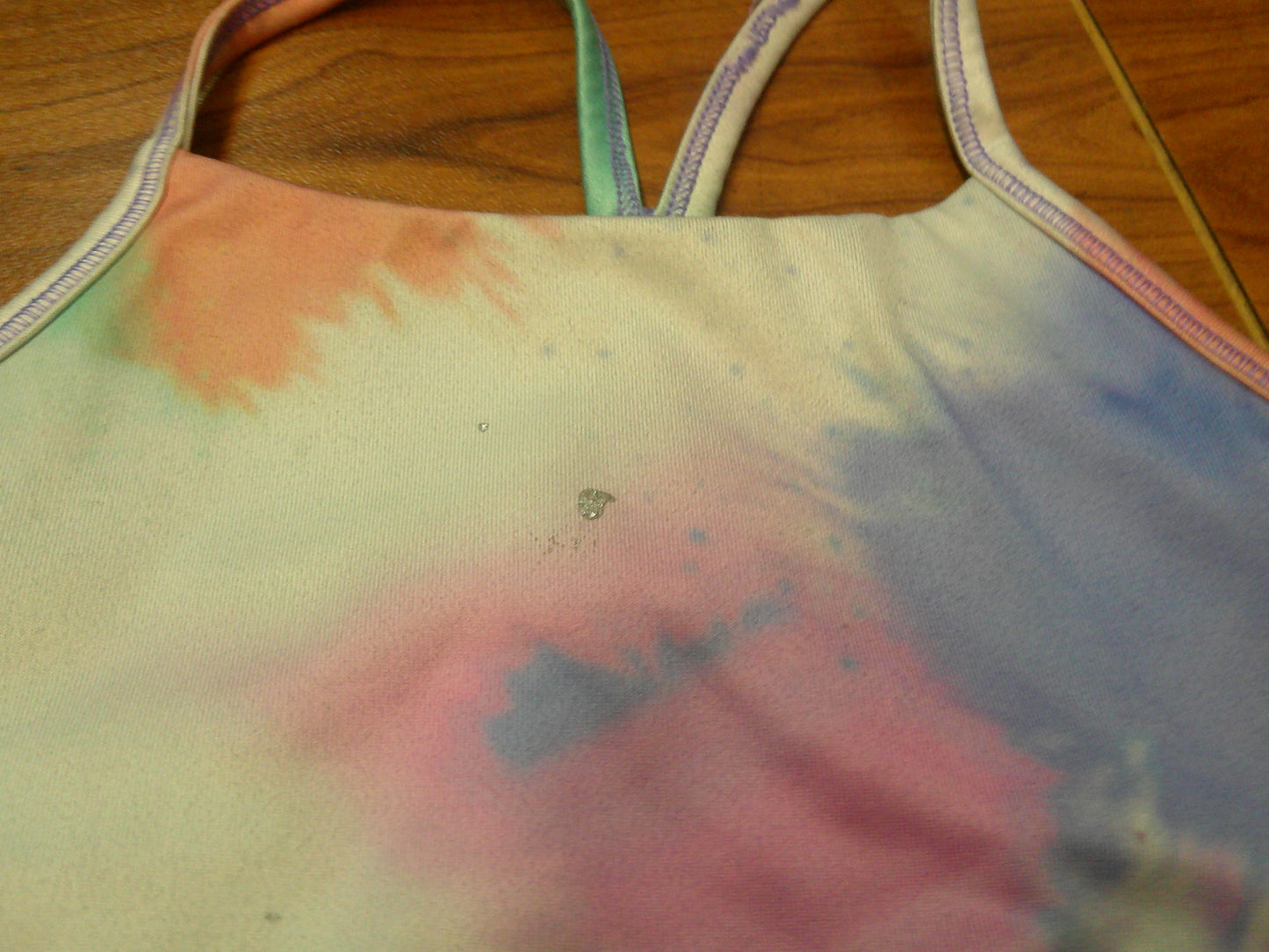 Pre-Owned Shorts and Crop Top Small Child Tie dye Athletic Works Gymnastics