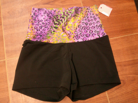 Pre-Owned Shorts Small Adult Animal Print Gia-Mia Jazz Hip Hop gymanstics