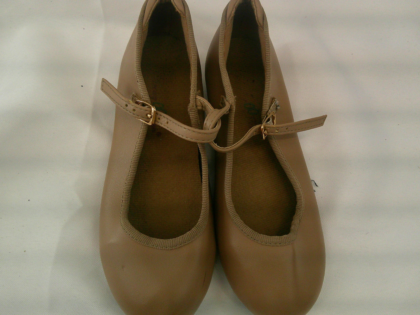 Pre-Owned Tap Shoes Dancing Fair Girl's 11.5M Mary Jane Leather Buckle