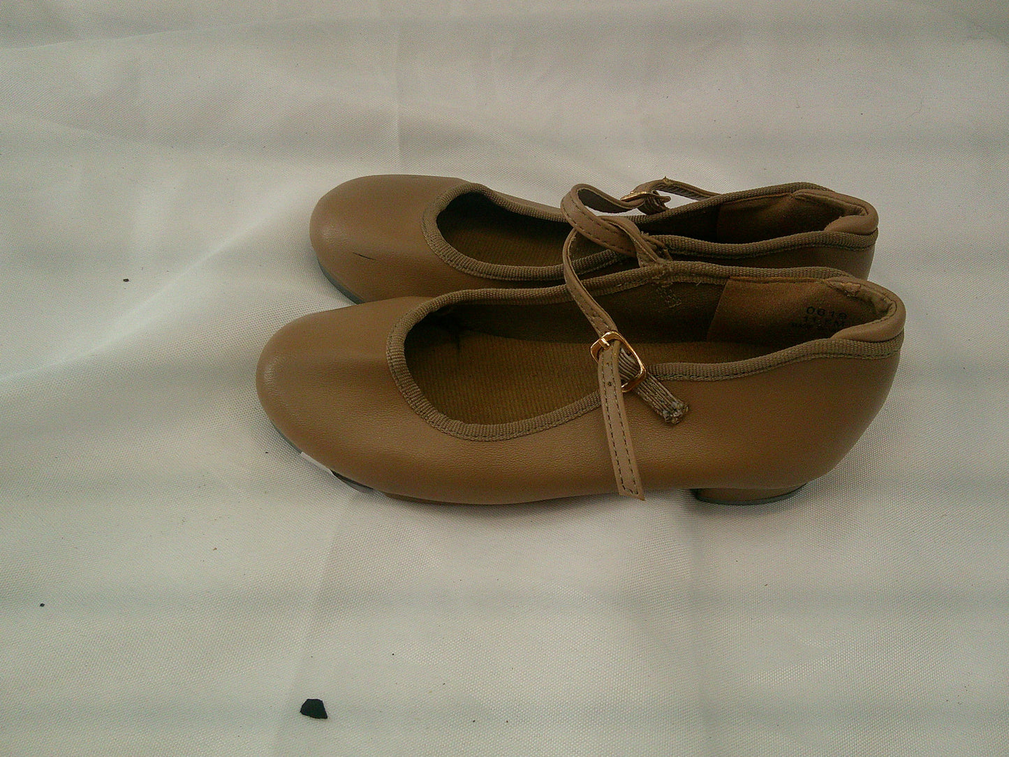 Pre-Owned Tap Shoes Dancing Fair Girl's 11.5M Mary Jane Leather Buckle