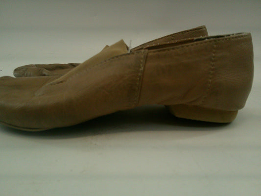 Pre-Owned Jazz Shoes Dancing Fair Big Kid 4M Top Elastic Leather Slip On
