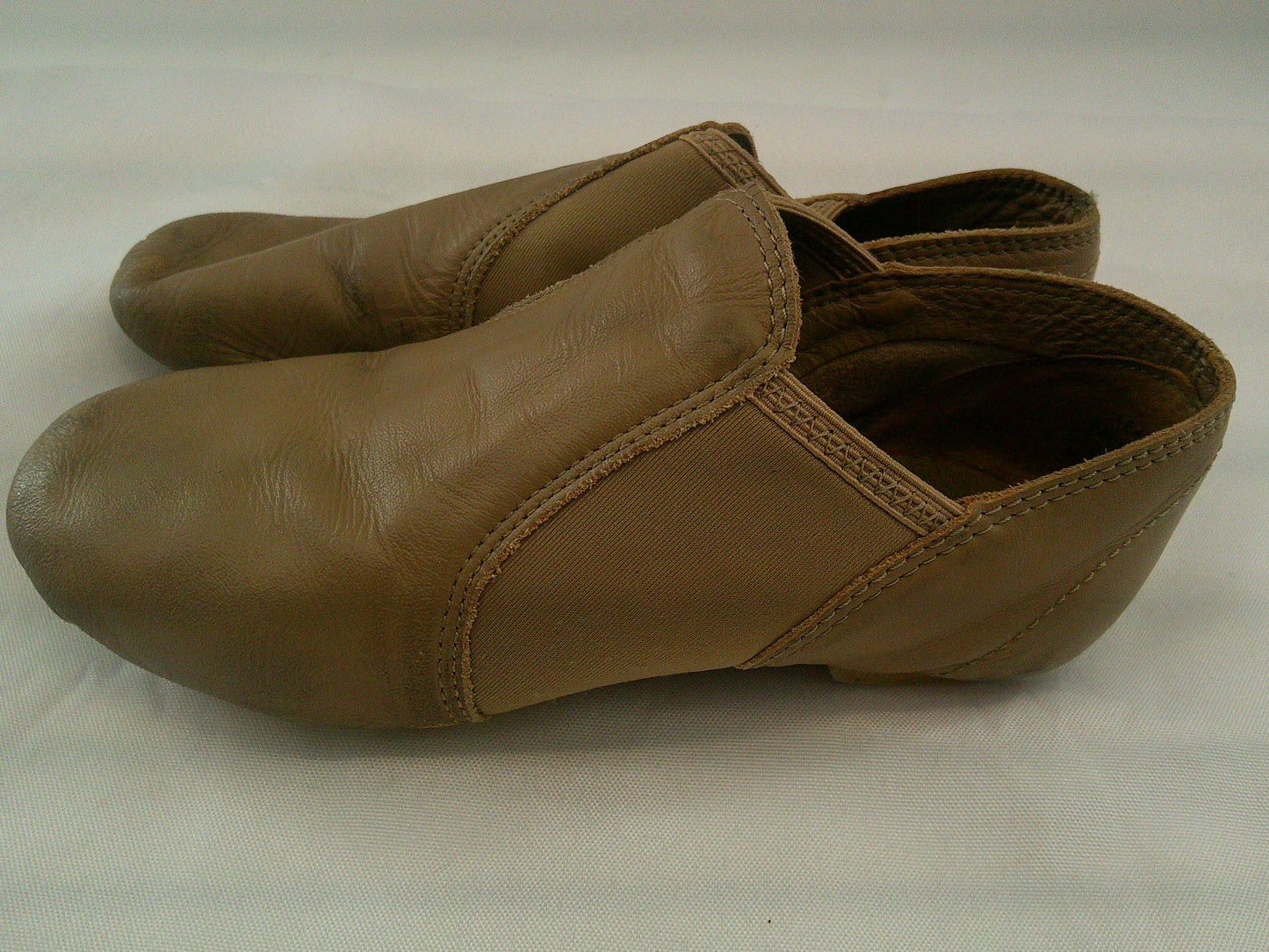 Pre-Owned Jazz Shoes Capezio EJ2 6M Tan Leather Split Sole