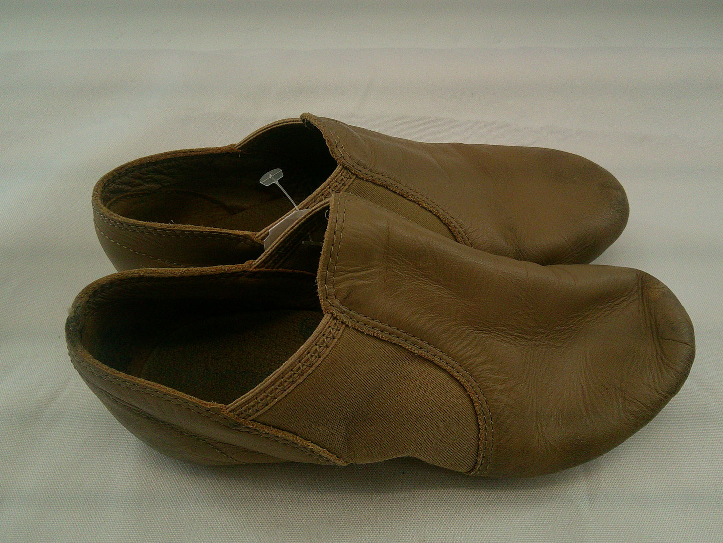 Pre-Owned Jazz Shoes Capezio EJ2 6M Tan Leather Split Sole