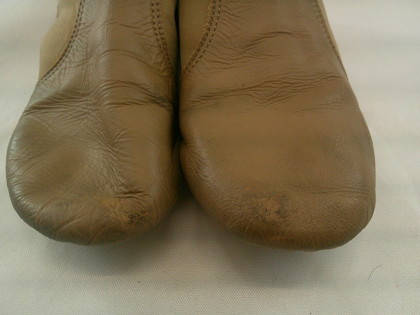 Pre-Owned Jazz Shoes Capezio EJ2 6M Tan Leather Split Sole