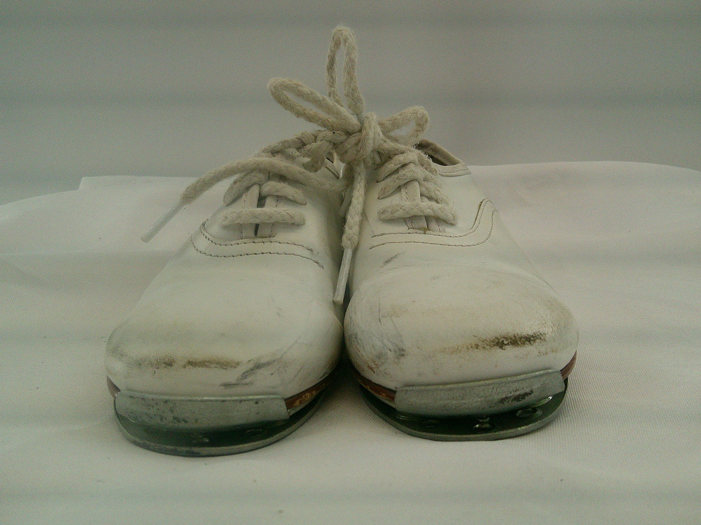 Pre-Owned Clogging Shoes Steven Stompers Buck White 3M Youth