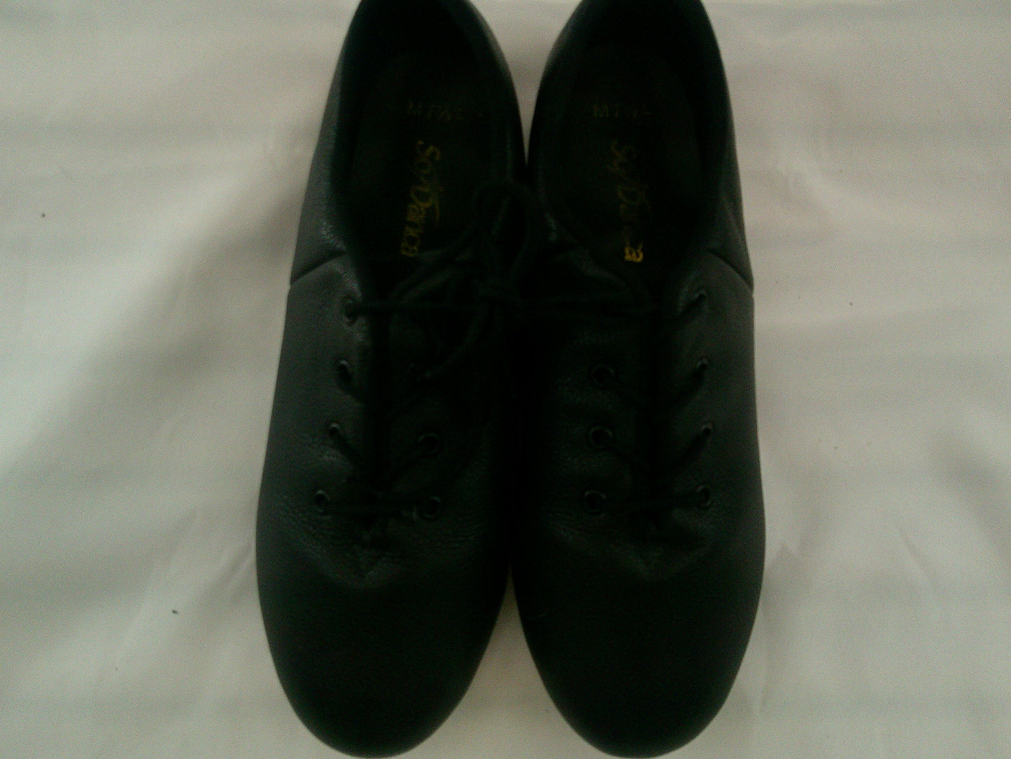Pre-Owned Tap Shoes SoDanca Adult 7.5M Oxford Leather Lace Up Split Sole