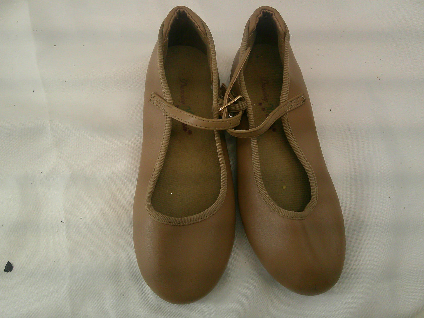 Pre-Owned Tap Shoes Dancing Fair Girl's 12M Mary Jane Leather Buckle