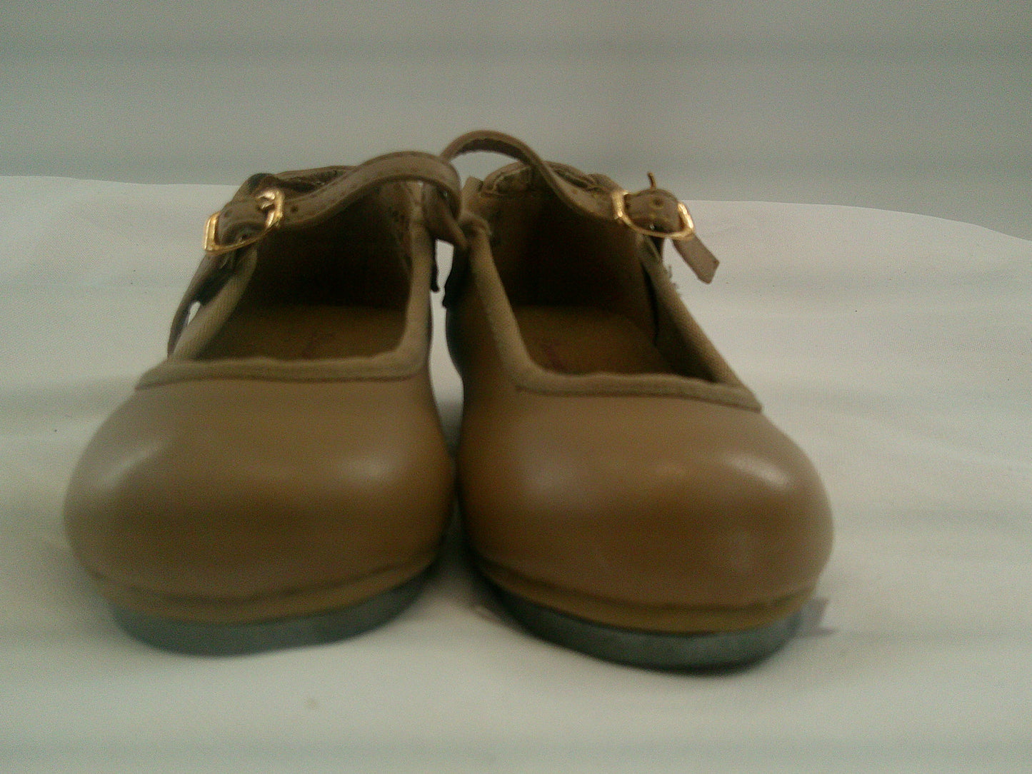 Pre-Owned Tap Shoes Dancing Fair Toddler 7M Mary Jane Leather Buckle