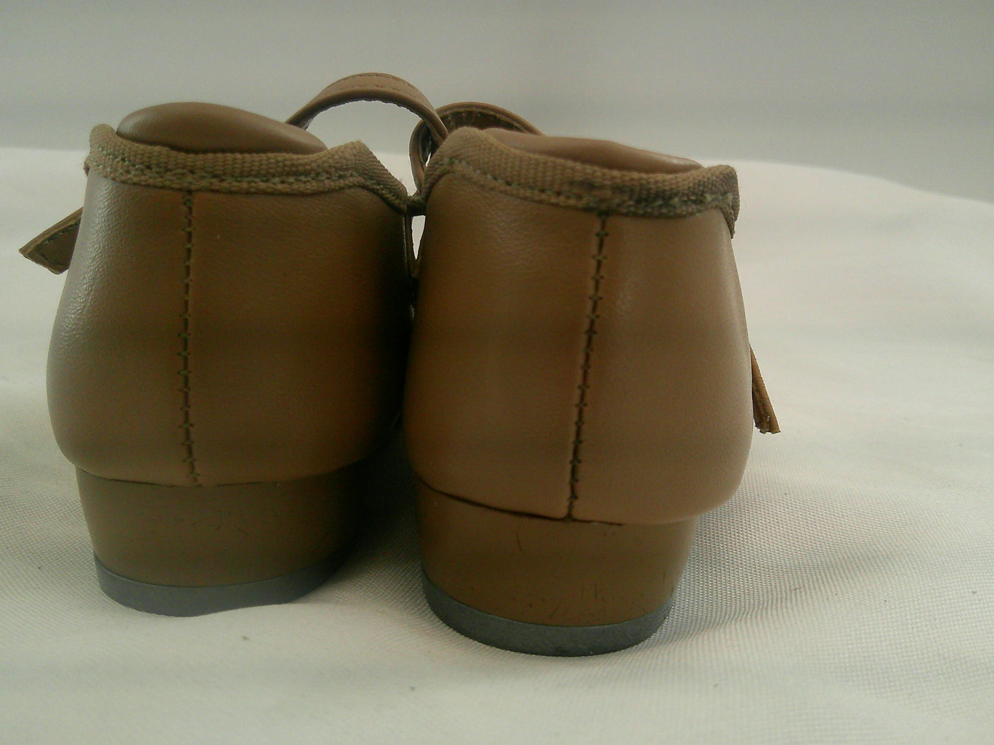Pre-Owned Tap Shoes Dancing Fair Toddler 7M Mary Jane Leather Buckle