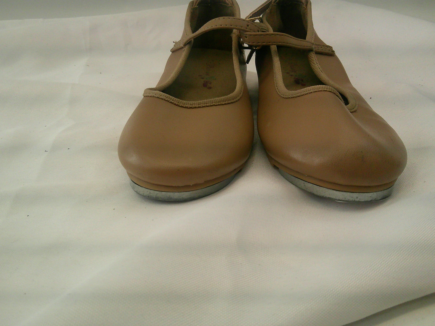 Pre-Owned Tap Shoes Dancing Fair Girl's 12M Mary Jane Leather Buckle