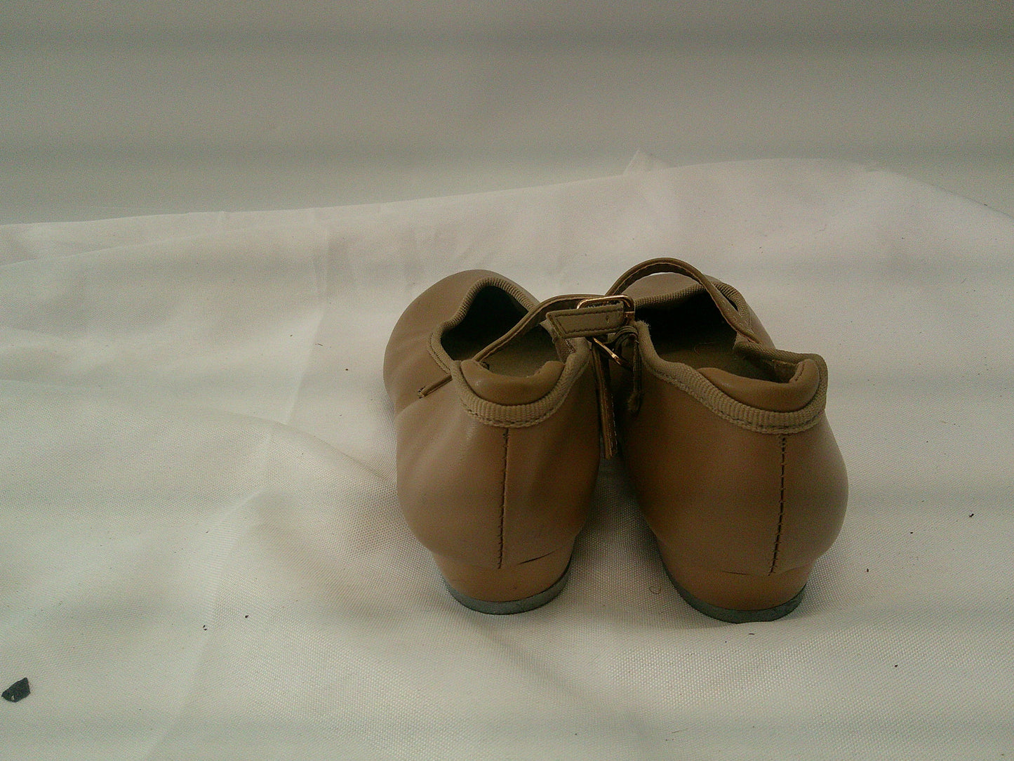Pre-Owned Tap Shoes Child 13.5 Tan Mary Jane Leather Loop Strap
