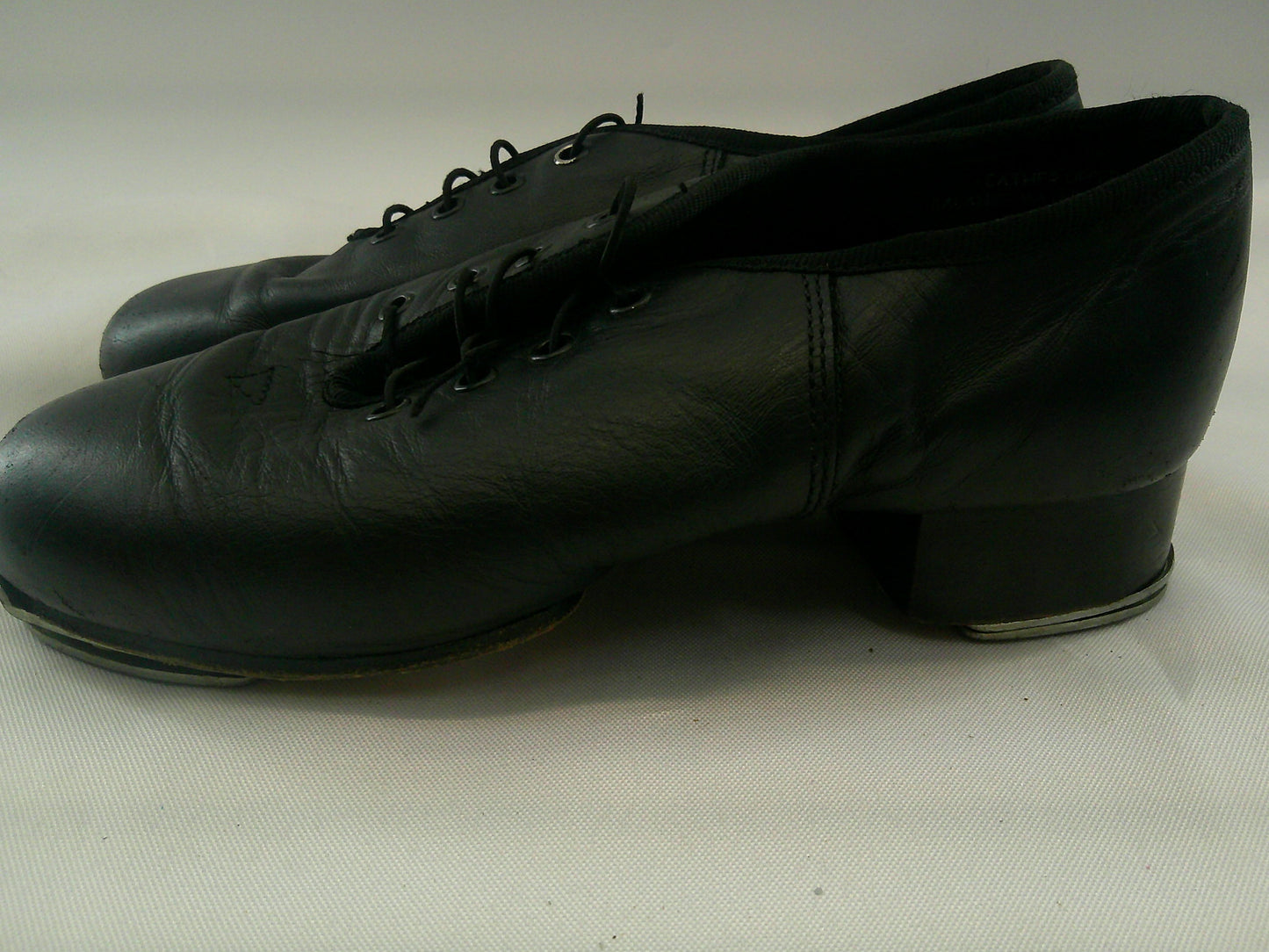 Pre-Owned Buck Clogging Shoes Steven Stompers Kids 4M Oxford Leather Split Sole