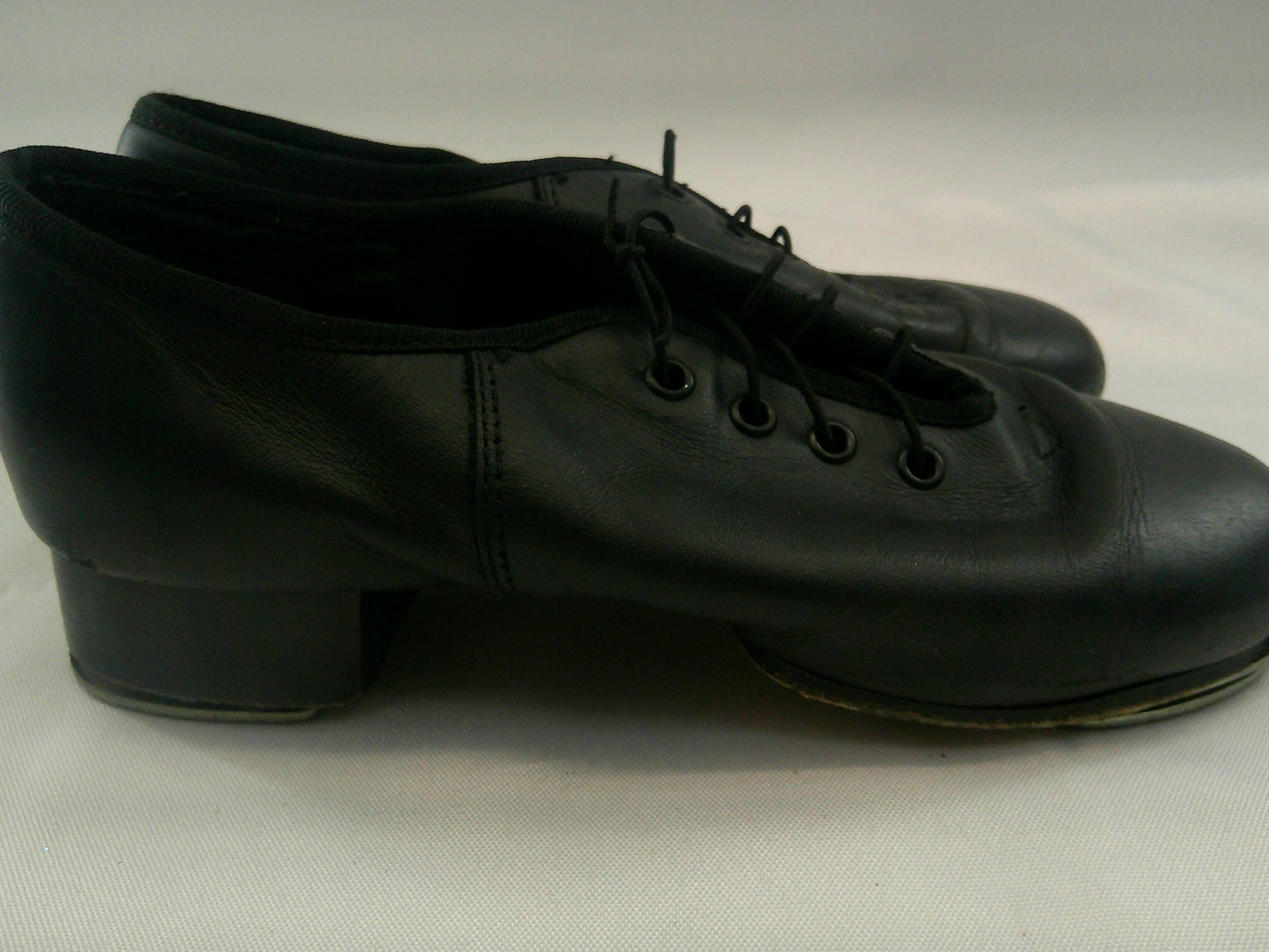 Pre-Owned Buck Clogging Shoes Steven Stompers Kids 4M Oxford Leather Split Sole